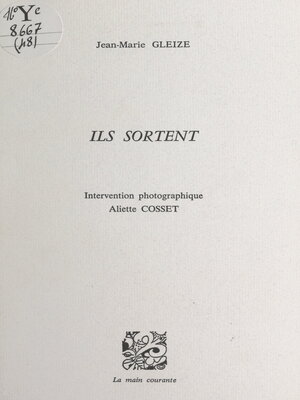 cover image of Ils sortent